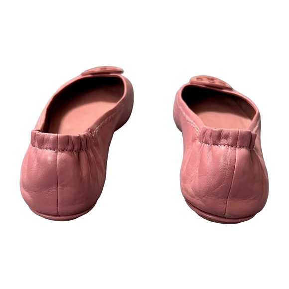 Tory Burch Minnie Travel Ballet Flats in Pink Magnolia - Picture 7 of 9
